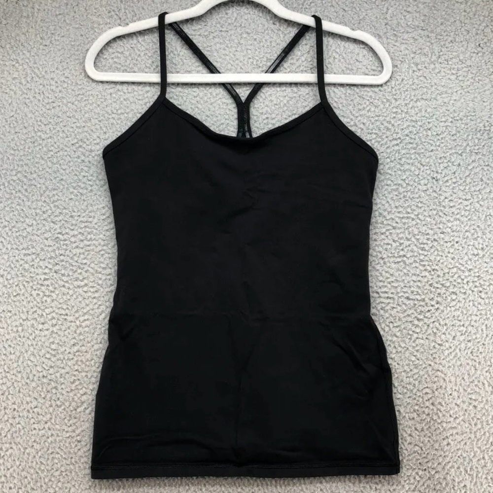 Women’s Lululemon Power Y Tank Black size 6